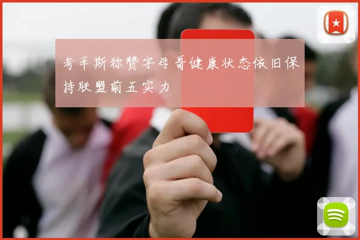 考辛斯称赞字母哥健康状态依旧保持联盟前五实力